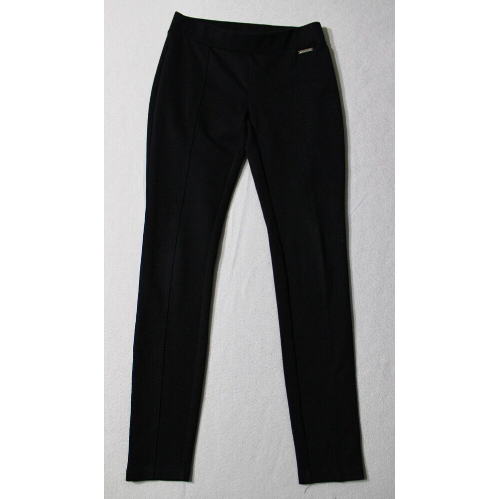 Michael Kors XS‎ Black Pull-On Dress Pants Slim Tapered Career Quiet Luxury